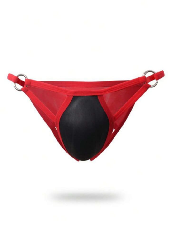 Figaro Man's Colorblock Cut Out Jockstrap Underwear